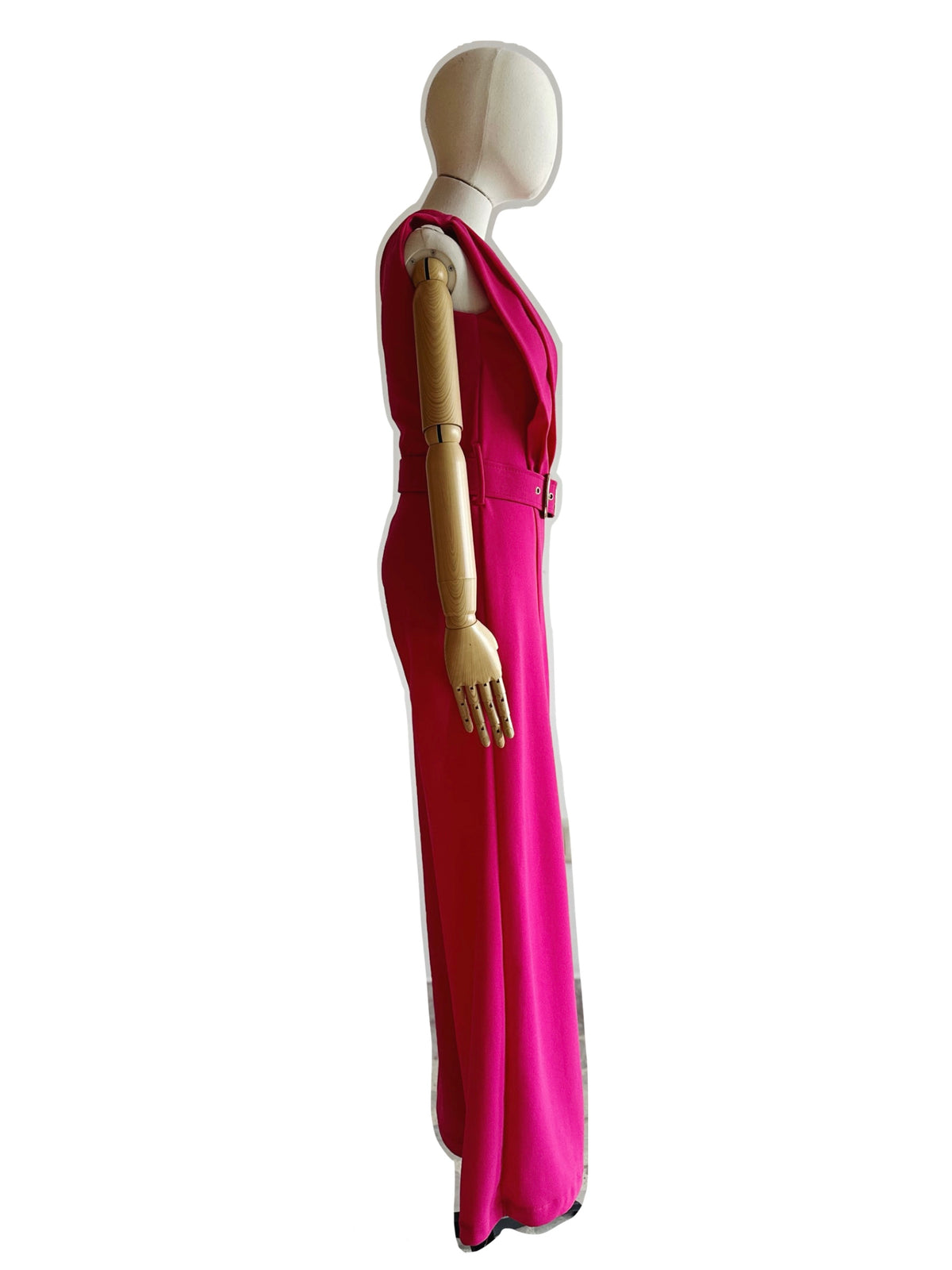 Jumpsuit un hombro rosa